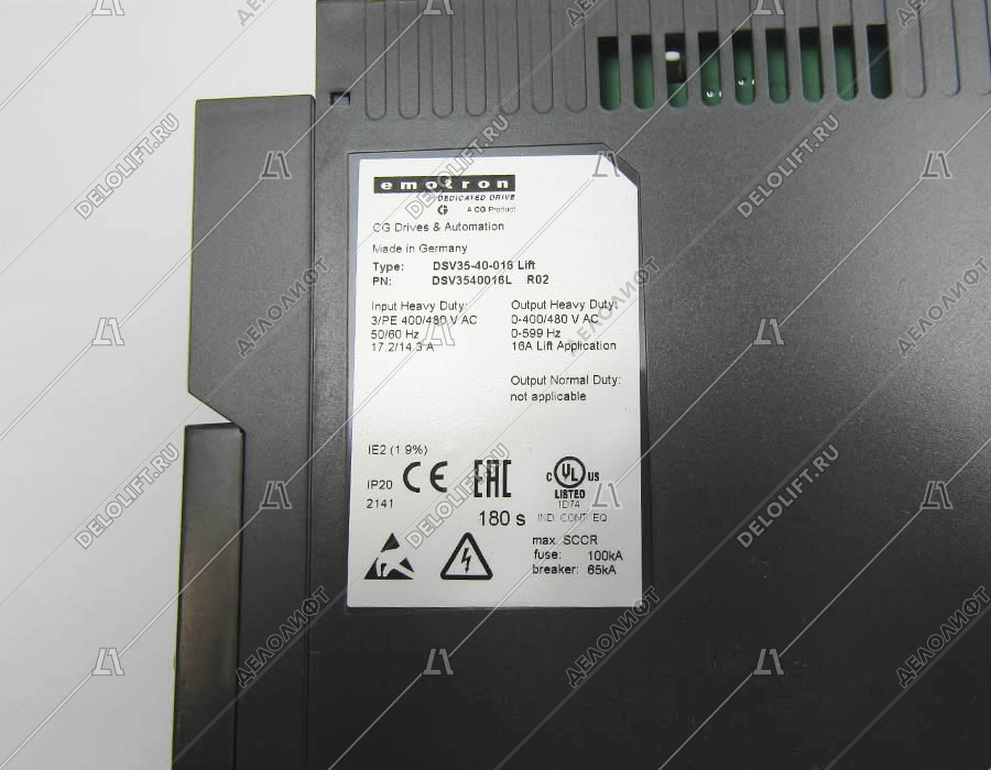 Частотный преобразователь, DSV35-40-016-20, 7,5кВт, 380В