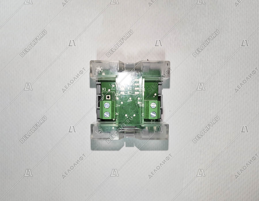 Кнопка вызова/приказа, 4 этаж, MB/VS, тип COMPACT, синяя подсветка