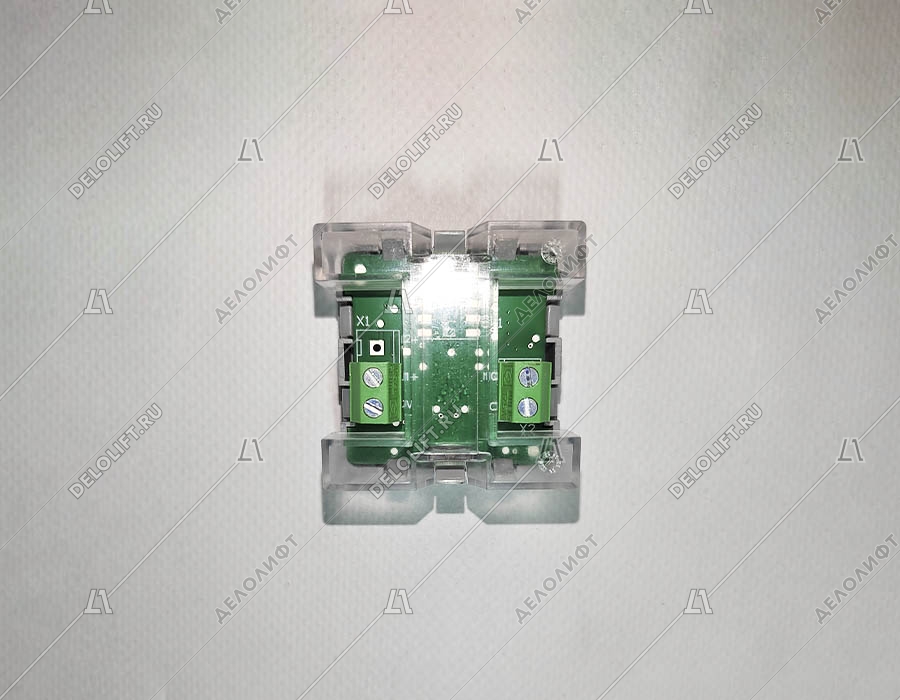 Кнопка вызова/приказа, 2 этаж, MB/VS, тип COMPACT, синяя подсветка