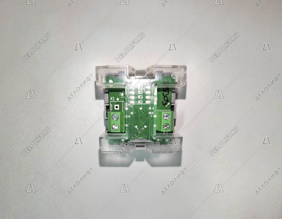 Кнопка вызова/приказа, 7 этаж, MB/VS, тип COMPACT, синяя подсветка