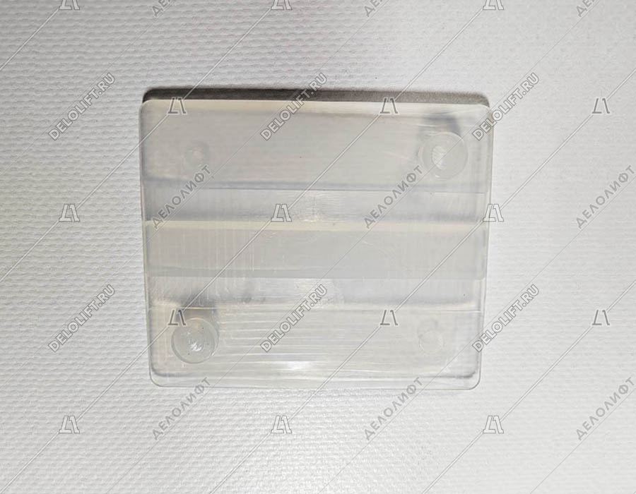 Вкладыш башмака направляющей кабины/противовеса, с 2 пинами, 80х66, 5х9, T - 16 мм