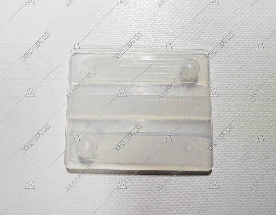 Вкладыш башмака направляющей кабины/противовеса, с 2 пинами, 80х66, 5х9, T - 16 мм