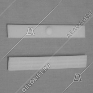 Вкладыш башмака направляющей кабины/противовеса, 200x25x6 мм (Россия)