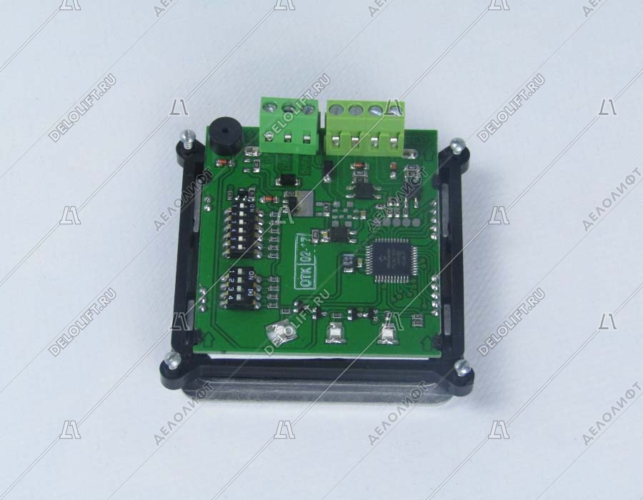 Индикатор, УЛ/УКЛ, LCD2001, синий фон, в сборе с рамкой