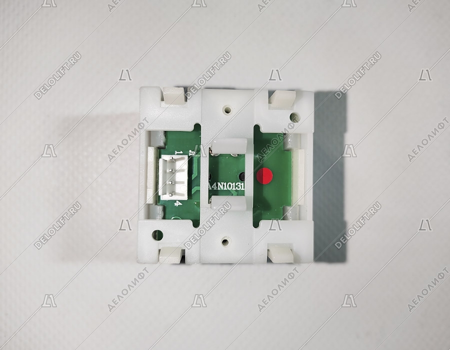 Кнопка вызова/приказа, тип KT40 STEP C, 40х40 мм, 6 этаж, красная подсветка