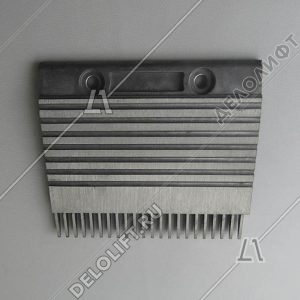 Гребенка входной площадки, ECO3000-B, 22 зубца, 200x180 мм, левая, алюминий (GD-ALSI 12)