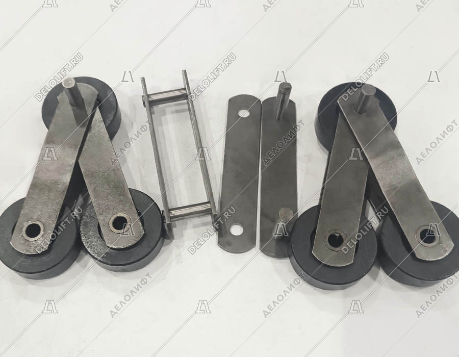 Цепь ступеней/тяговая, 13RI-A, шаг - 133,33 мм, ролик - 75x23,5 мм, палец - 74,5x12,8/12,5 мм, 105 kN (переходное звено)