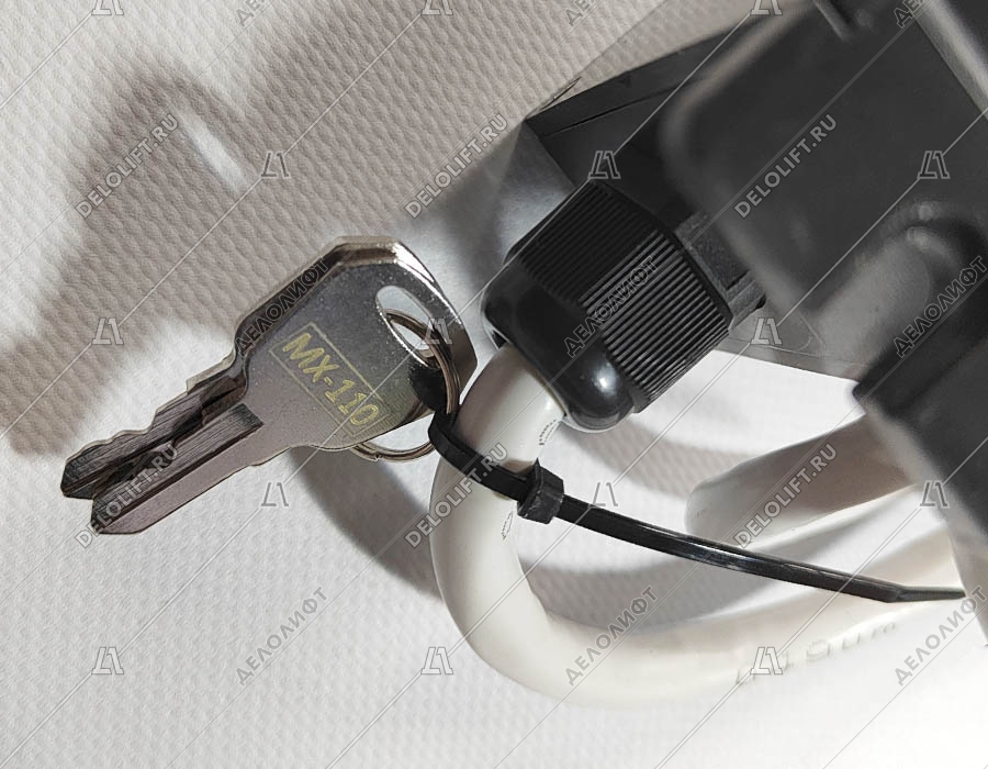 Пост/пульт ревизии эскалатора, KZ10-1100D3, с ключевиной, кнопкой СТОП и табло