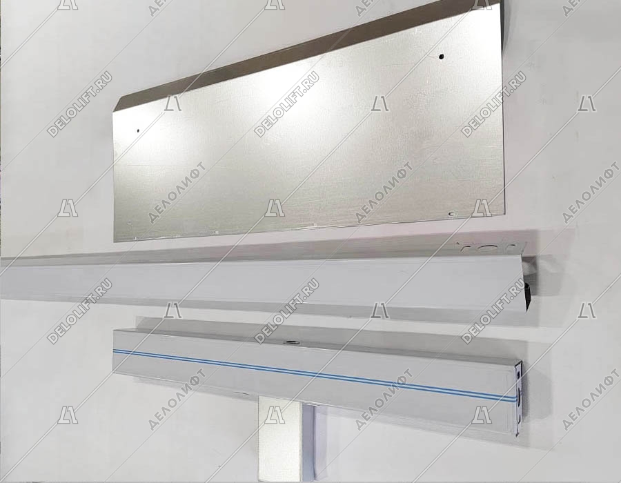 Дверь этажная лифта, 700x2000 мм, E30, нержавеющая сталь, в сборе