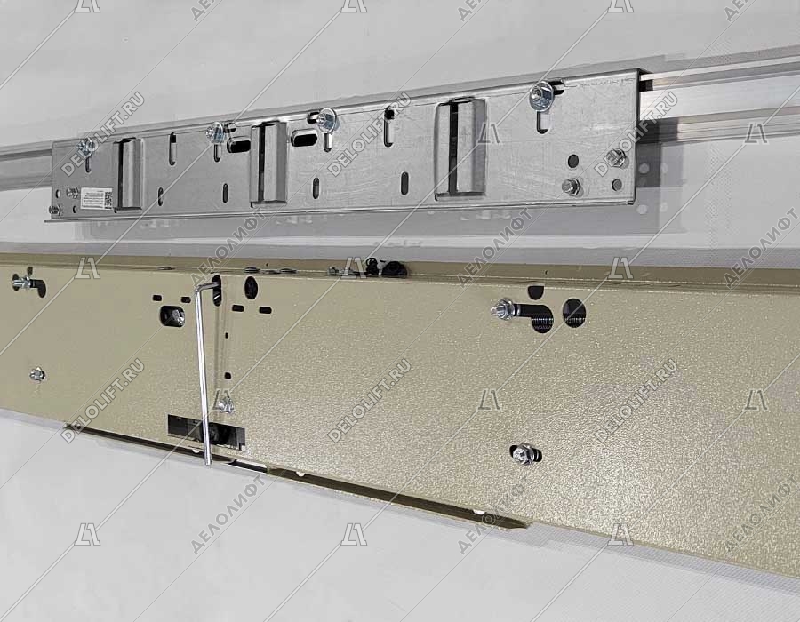 Дверь этажная лифта, 700x2000 мм, E30, нержавеющая сталь, в сборе