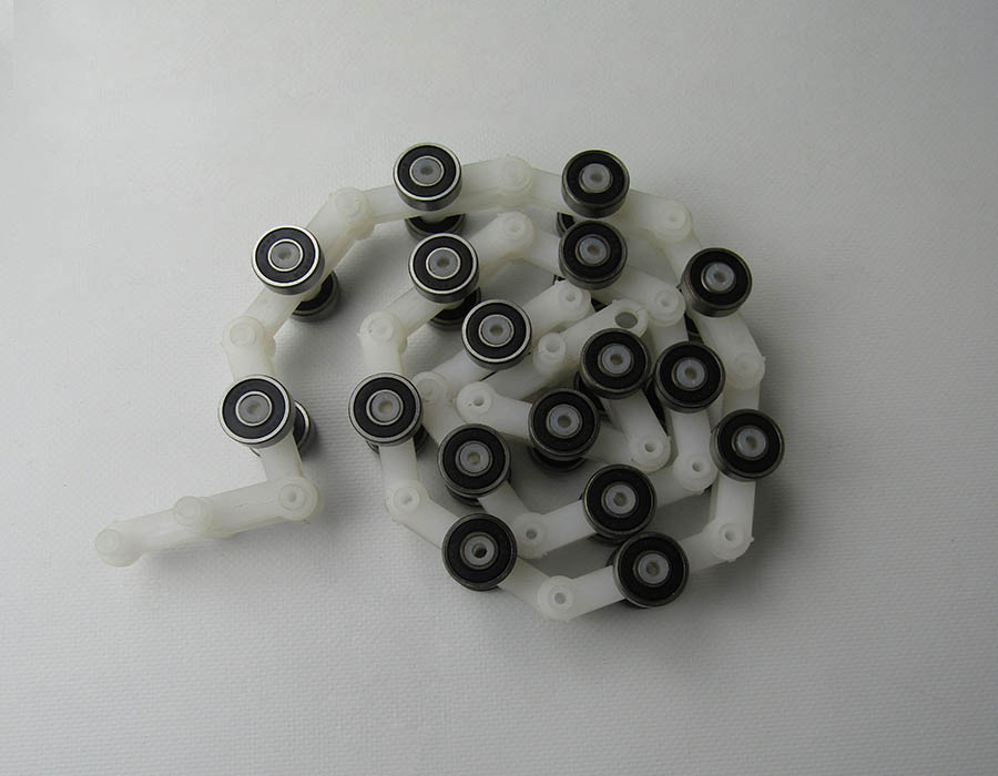 Цепь отклоняющая/огибающая/обводная, 17 звеньев, одинарная вилка