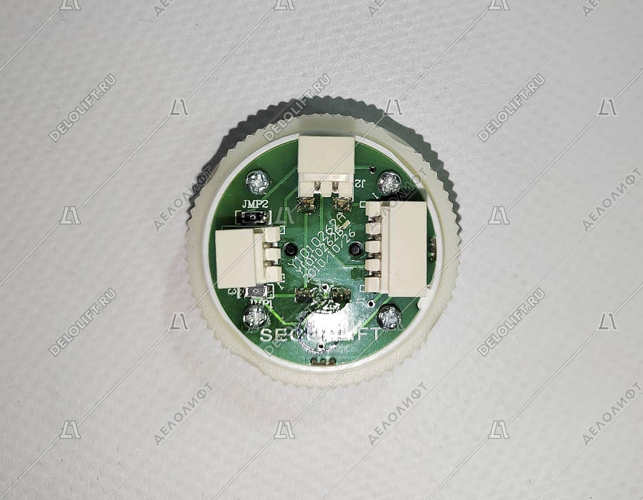 Кнопка вызова/приказа, SECURLIFT, 1 этаж, с кодом Брайля, синяя подсветка