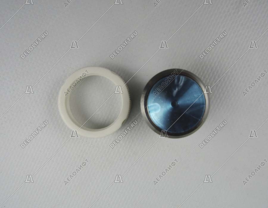 Кнопка вызова/приказа, L302, антивандальная, синяя подсветка (разъем AMP)