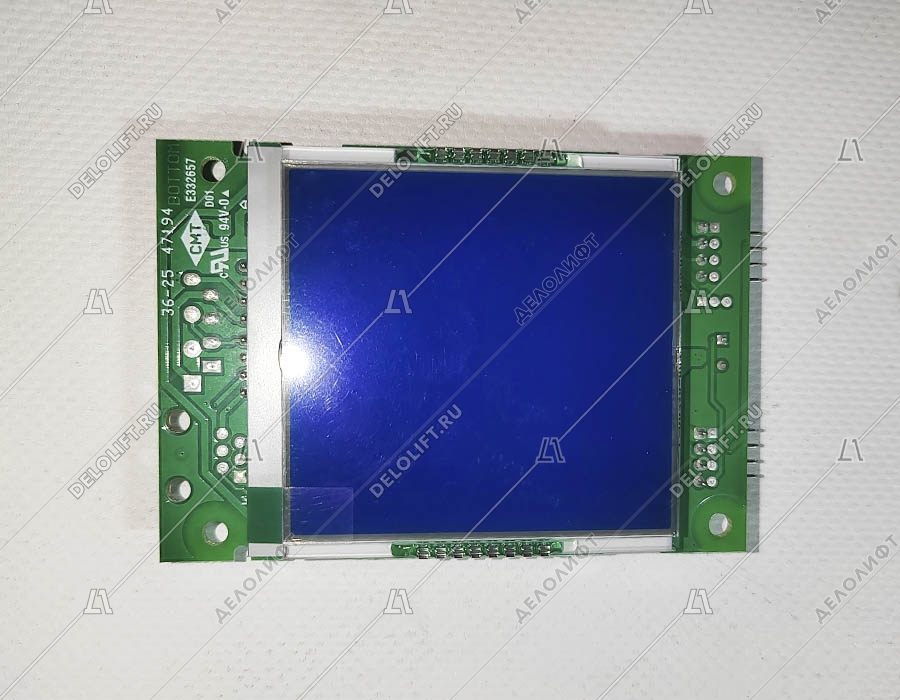 Индикатор, ICARO LCD600-A v.9, синий фон, в сборе с рамкой