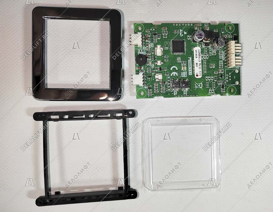 Индикатор, ICARO LCD600-A v.9, синий фон, в сборе с рамкой