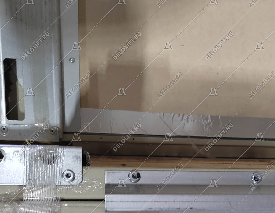 Створки дверей шахты, 40/10, EI60, боковое открывание, T2, проем - 1000 мм, RAL7032, комплект
