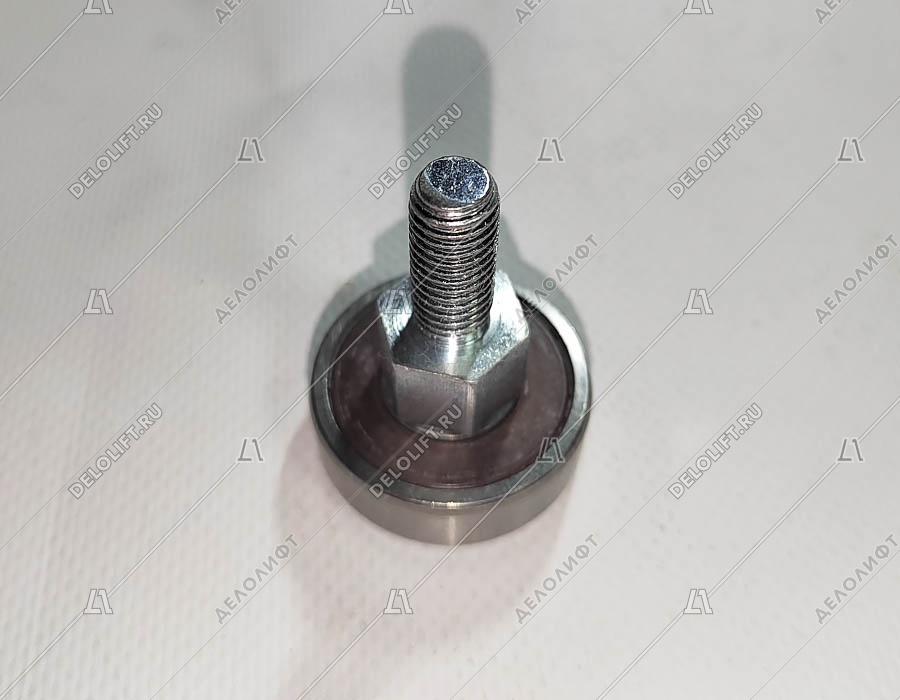 Ролик поручня, 37х12 мм, подшипник 6301RS, M10, с осью - 50 мм