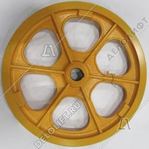 Канатоведущий шкив (КВШ), 13VTR-CR, 620х3х10, Ф конуса 60 мм