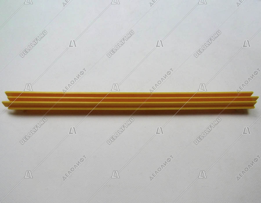 Демаркационная линия, L - 400 мм, W - 25 мм, H - 25 мм, левая, пластик, желтая